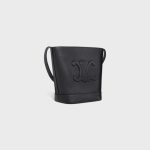 SMALL BUCKET CUIR TRIOMPHE IN GRAINED CALFSKIN BLACK - Image 2